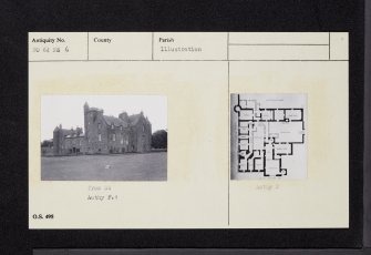 Ethie Castle, NO64NE 6, Ordnance Survey index card, Recto