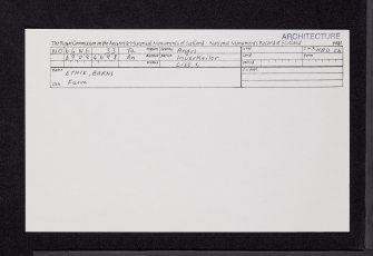Ethie, Barns, NO64NE 33, Ordnance Survey index card, Recto