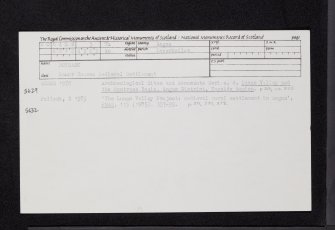 Boysack, NO64NW 5, Ordnance Survey index card, Recto