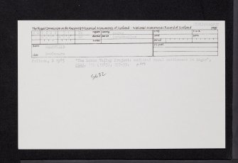 Westfield, NO64NW 51, Ordnance Survey index card, Recto