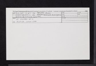 St Vigeans, NO64SW 3.6, Ordnance Survey index card, Recto