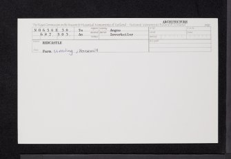 Redcastle, NO65SE 30, Ordnance Survey index card, Recto