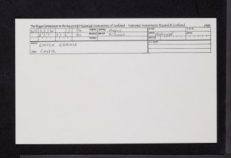 Easter Braikie, NO65SW 22, Ordnance Survey index card, Recto