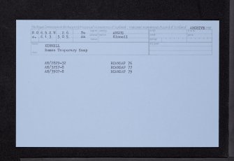 Kinnell, NO65SW 26, Ordnance Survey index card, Recto