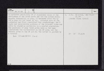Balmakewan, NO66NE 5, Ordnance Survey index card, page number 2, Verso
