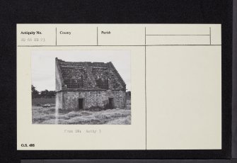 Hatton, Dovecot, NO66NE 23, Ordnance Survey index card, Recto