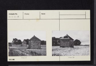 Balmakewan House,  Dovecot, NO66NE 28, Ordnance Survey index card, Recto