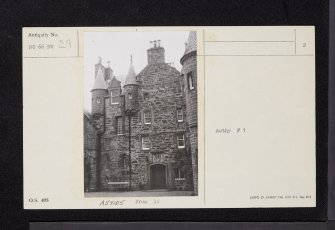 Inglismaldie Castle, NO66NW 29, Ordnance Survey index card, page number 2, Verso