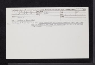 Westside, NO66NW 65, Ordnance Survey index card, Recto