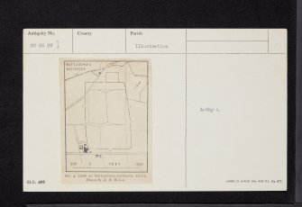 Keithock, NO66SW 1, Ordnance Survey index card, Recto