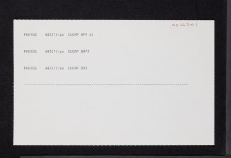 Keithock, NO66SW 1, Ordnance Survey index card, Recto