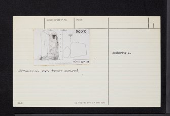Inchmarlo, NO69NE 4, Ordnance Survey index card, Verso