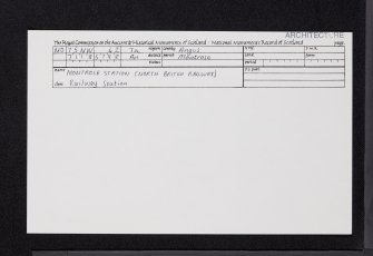 Montrose Station, NO75NW 42, Ordnance Survey index card, Recto