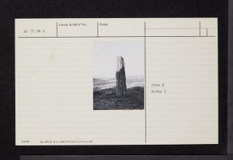 Stone Of Morphie, NO76SW 6, Ordnance Survey index card, Recto