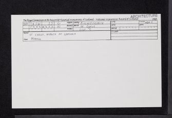 St Cyrus, Kirkton House, NO76SW 23, Ordnance Survey index card, Recto