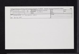 Auchenblae, St Palladius's Well, NO77NW 3.3, Ordnance Survey index card, Recto