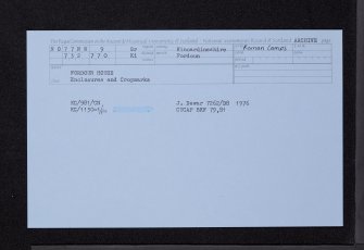 Fordoun House, NO77NW 9, Ordnance Survey index card, Recto