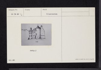 Glenbervie House, NO78SE 16, Ordnance Survey index card, Recto