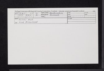 Keith's Muir, NO79NE 15, Ordnance Survey index card, Recto