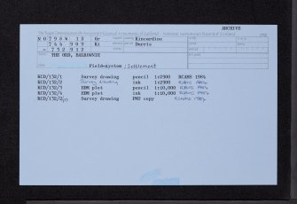 Balrownie, The Ord, NO79SW 12, Ordnance Survey index card, Recto