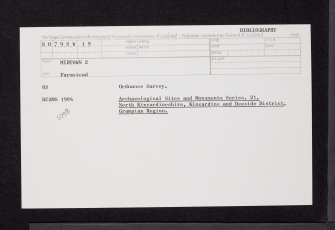 Midtown, NO79SW 19, Ordnance Survey index card, Recto