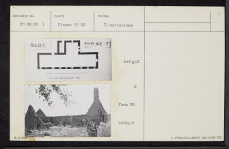 Fetteresso Old Parish Church And Graveyard, NO88NE 1, Ordnance Survey index card, Recto