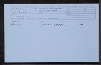 Kempstone Hill, NO88NE 23, Ordnance Survey index card, Recto