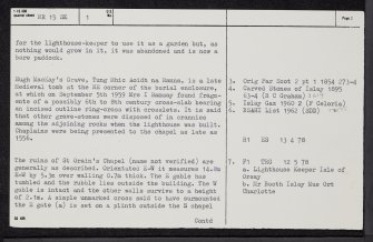 Orsay, Chapel, NR15SE 1, Ordnance Survey index card, page number 2, Recto
