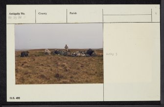Islay, Nereabolls, Giant's Grave, NR25NW 3, Ordnance Survey index card, page number 1, Recto