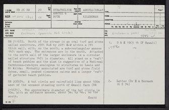 Islay, Smaull, NR26NW 20, Ordnance Survey index card, page number 1, Recto