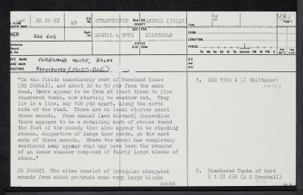 Islay, Foreland House, NR26SE 10, Ordnance Survey index card, page number 1, Recto