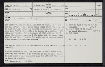 Islay, Traigh Machir, NR26SW 2, Ordnance Survey index card, page number 1, Recto