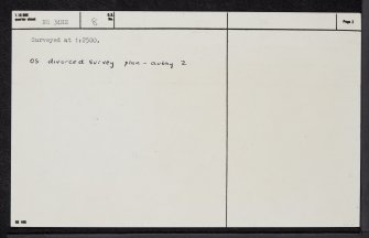 Islay, Lagavulin, An Dunan, NR34NE 8, Ordnance Survey index card, page number 2, Recto