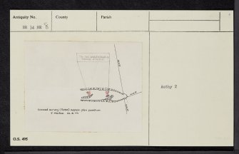 Islay, Lagavulin, An Dunan, NR34NE 8, Ordnance Survey index card, Recto