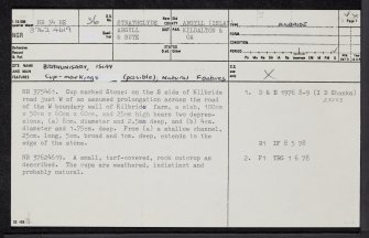 Islay, Brahunisary, NR34NE 36, Ordnance Survey index card, page number 1, Recto