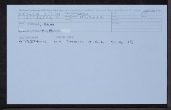 Islay, Tockmal, NR34NW 3, Ordnance Survey index card, Recto