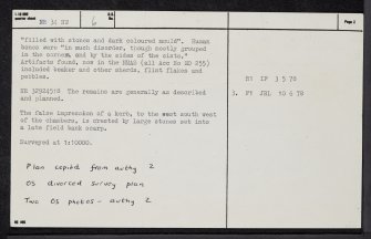 Islay, Cragabus, NR34NW 6, Ordnance Survey index card, page number 2, Recto