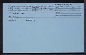 Islay, Bowmore, General, NR35NW 9, Ordnance Survey index card, Recto