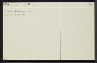Islay, Kepolls, NR36NE 19, Ordnance Survey index card, page number 2, Recto