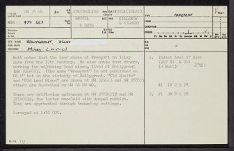 Islay, Robolls Hill, NR36NE 21, Ordnance Survey index card, page number 1, Recto