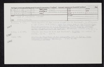 Oronsay, Carn A' Bharraich, NR38NE 4, Ordnance Survey index card, Recto