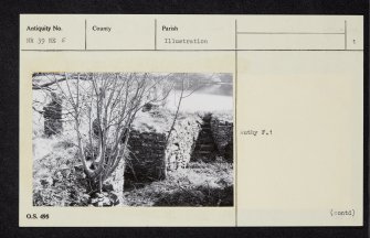 Colonsay, Loch An Sgoltaire, NR39NE 5, Ordnance Survey index card, page number 1, Recto