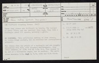 Islay, Ardilistry, NR44NW 27, Ordnance Survey index card, page number 1, Recto