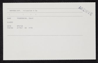 Islay, Trudernish, NR45SE 9, Ordnance Survey index card, Recto