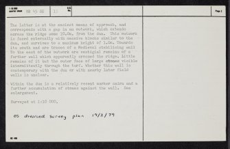 Islay, Mullach Ban, An Dun, NR45SE 13, Ordnance Survey index card, page number 2, Verso