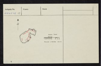 Islay, Ardmore, An Dun, NR45SE 15, Ordnance Survey index card, Recto