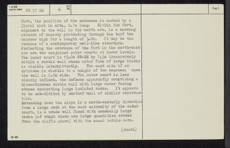 Jura, Ardmenish, An Dunan, NR57SE 4, Ordnance Survey index card, page number 2, Recto