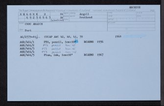 Cnoc Araich, NR60NE 2, Ordnance Survey index card, Recto