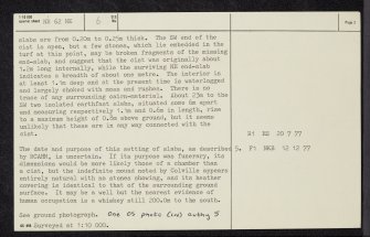 Tangy Loch, NR62NE 6, Ordnance Survey index card, page number 2, Verso