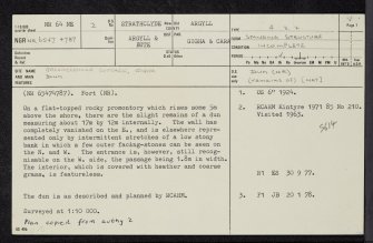 Gigha, Gallochoille Cottage, NR64NE 2, Ordnance Survey index card, page number 1, Recto